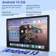 Yestel Android 13 tablet 11 palců s 16 GB RAM + 256 GB ROM (1 TB TF), FHD 2000x1200, 5 MP + 13 MP + 2 MP, 5G WLAN Octa-Core 2.0 